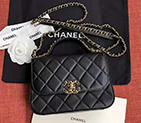 2019 Chanel flap bag with top handle AS0970