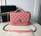 2019 Chanel flap bag with top handle A93607
