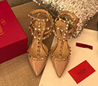 2019 Valentino women shoes with rivet Heel 6.5cm VN0586