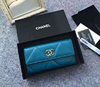 2020 Chanel 19 long flap wallet AP0955