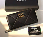 2020 Chanel 19 long zipped wallet AP0946