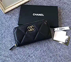 2020 Chanel 19 long zipped wallet AP0946