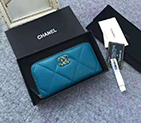 2020 Chanel 19 long zipped wallet AP0946