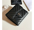 2020 Chanel Matelasse Tri-Fold Wallet A50086