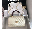2020 Chanel small flap bag with top handle A92990