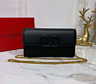 2020 VALENTINO VSLING GLOSSY CALFSKIN WALLET WITH CHAIN STRAP 0002
