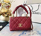 2021 Chanel flap bag with top handle AS2043
