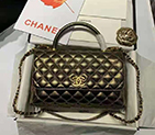 2021 Chanel large flap bag with top handle A92991