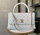 2021 Chanel large flap bag with top handle A92991
