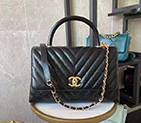 2021 Chanel large flap bag with top handle A92991
