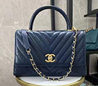 2021 Chanel large flap bag with top handle A92991