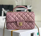 2021 Chanel mini flap bag with top handle AS2431