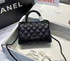 2021 Chanel mini flap bag with top handle AS2215