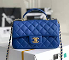 2021 Chanel mini flap bag with top handle AS2431