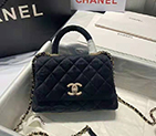 2021 Chanel mini flap bag with top handle AS2215