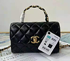 2021 Chanel mini flap bag with top handle AS2477