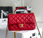 2021 Chanel mini flap bag with top handle AS2431