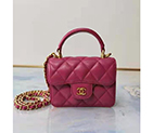 2021 Chanel mini flap bag with top handle AS2214
