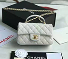 2021 Chanel mini flap bag with top handle AS2431