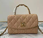 2021 Chanel mini flap bag with top handle AS2477