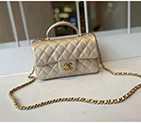 2021 Chanel mini flap bag with top handle AS2431