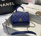 2021 Chanel mini flap bag with top handle AS2215
