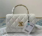2021 Chanel mini flap bag with top handle AS2477