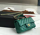 2021 Chanel mini flap bag with top handle AS2431