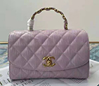 2021 Chanel small flap bag with top handle AS2478