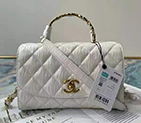 2021 Chanel small flap bag with top handle AS2478