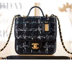 2022 Chanel SMALL FLAP BAG WITH TOP HANDLE AS3652