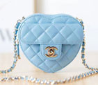 2022 chanel Heart Clutch With Chain AP2784