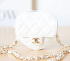 2022 chanel Heart Zipped Arm Coin Purse AP2787