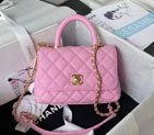 2023 Chanel MINI FLAP BAG WITH TOP HANDLE AS2215