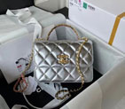 2023 Chanel MINI FLAP BAG WITH TOP HANDLE AS3886