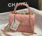 2024 CHANEL FLAP BAG WITH TOP HANDLE AS4654