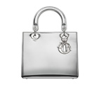 Argent mirror leather Lady Dior bag M0550PMIR M090