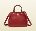 Bamboo shopper mini leather top handle bag 368823 A7M0G 6227