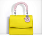 Be Dior flap bag in smooth bright yellow calfskin M0988PSBF M930