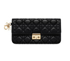 Black leather Miss Dior flat bag S0233OGAI M900