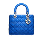 Bleu Persan leather Lady Dior bag CAL44551 M689