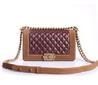 Boy Chanel Flap Shoulder Bag Suede Original Leather A30172 Burgundy A30172