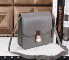 Celine Classic Box Small Flap Bag Lambskin Leather C3118 Grey C3118
