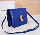 Celine Classic Box Small Flap Bag Original Calfskin C88007 Blue C88007