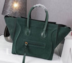 Celine Luggage Phantom Bag Original Nubuck Leather 99013 Green 99013