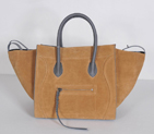 Celine Luggage Phantom Bags Suede Leather 3341 in Naturals 3341