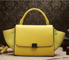Celine mini Trapeze Top Handle Bag Original Grainy Leather 3342 Yellow 3342
