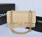 Chanel 2.55 Classic Flap Bag Caviar Leather 1112 in Apricot with Gold Hardware 1112