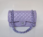 Chanel 2.55 Classic Flap Bag Sheepskin Leather in Lavender with Silver Hardware 1112