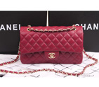 Chanel 2.55 Classic Original Sheepskin Leather Flap Bag 1112 in Claret with Gold Hardware 1112